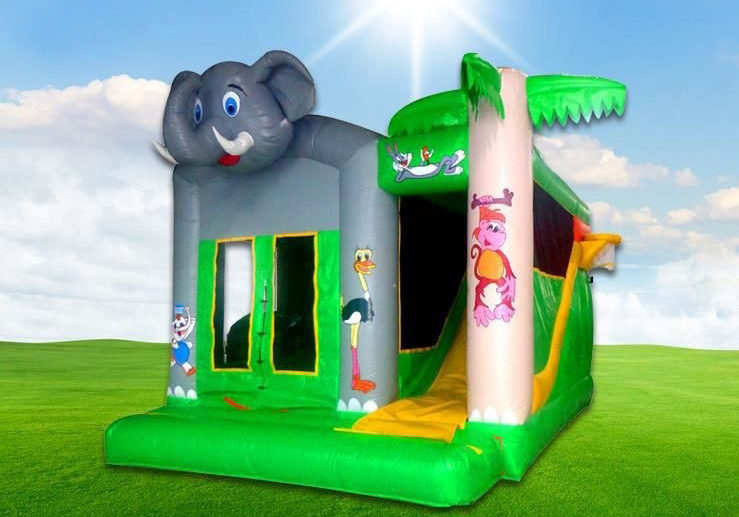 Elephant combi bouncing castle
